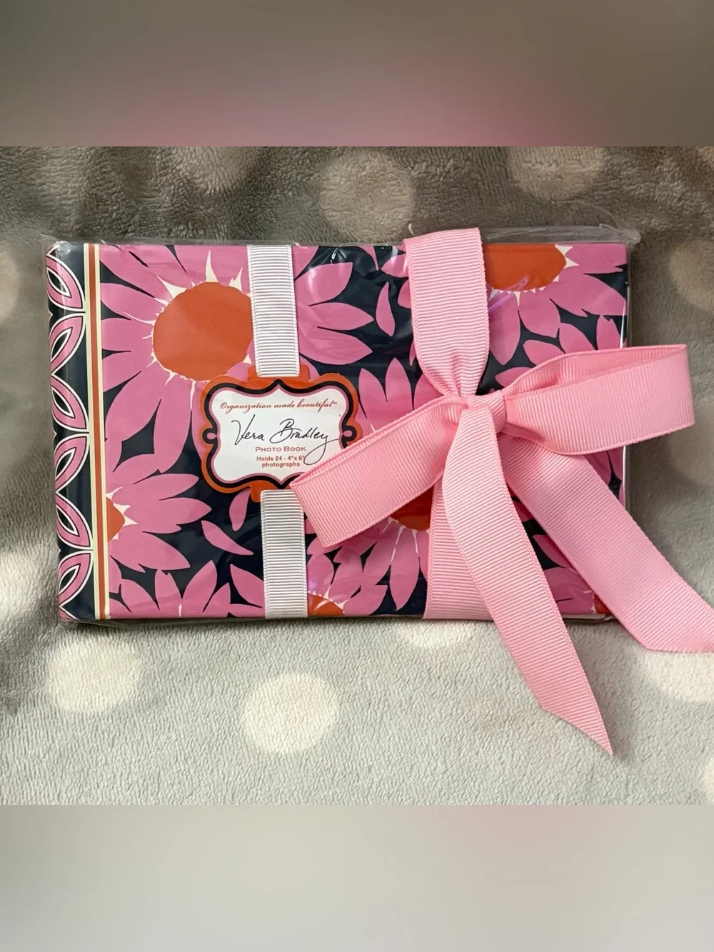 Vera Bradley Pink Floral Photo Album in “Love Me” Pattern - NEW